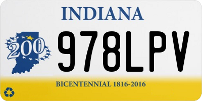 IN license plate 978LPV