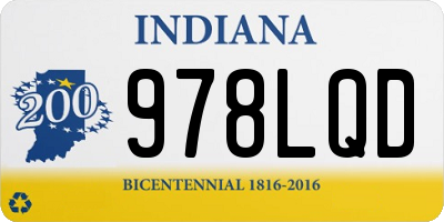 IN license plate 978LQD