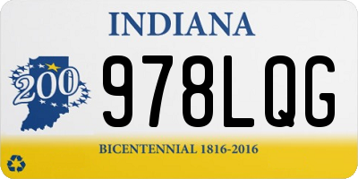 IN license plate 978LQG
