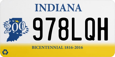 IN license plate 978LQH