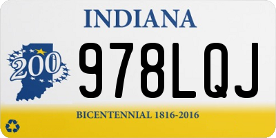 IN license plate 978LQJ