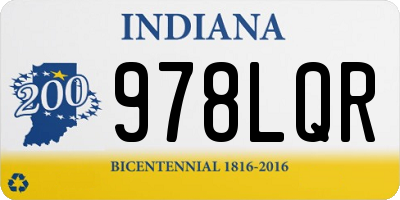IN license plate 978LQR