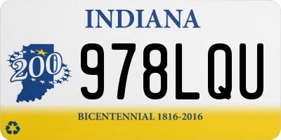 IN license plate 978LQU