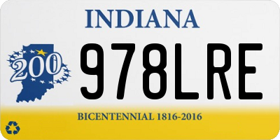 IN license plate 978LRE