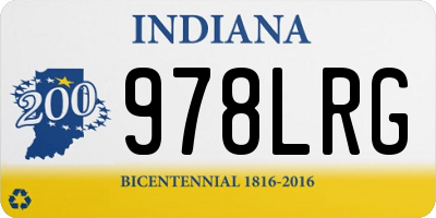 IN license plate 978LRG