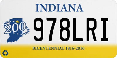 IN license plate 978LRI