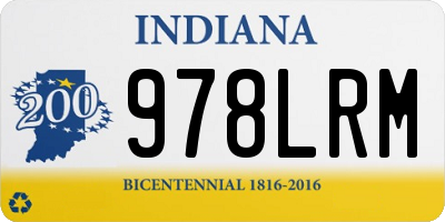 IN license plate 978LRM