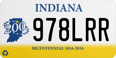 IN license plate 978LRR