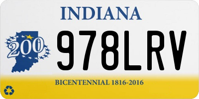 IN license plate 978LRV