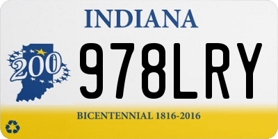 IN license plate 978LRY