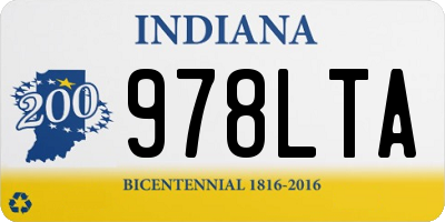 IN license plate 978LTA
