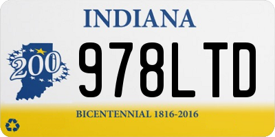IN license plate 978LTD