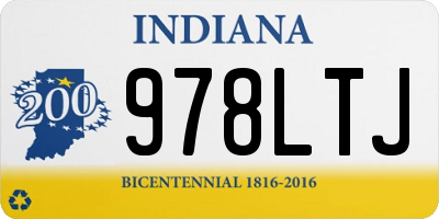 IN license plate 978LTJ