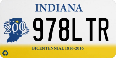 IN license plate 978LTR