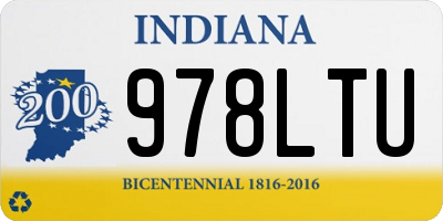 IN license plate 978LTU