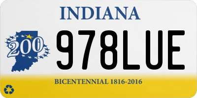 IN license plate 978LUE