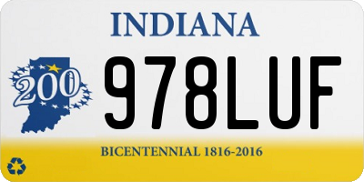 IN license plate 978LUF