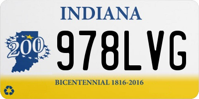 IN license plate 978LVG