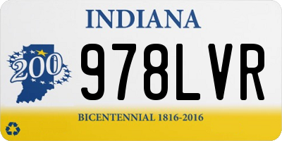 IN license plate 978LVR