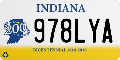 IN license plate 978LYA