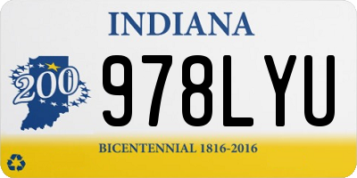 IN license plate 978LYU