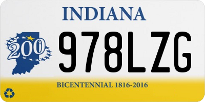 IN license plate 978LZG
