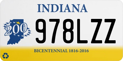 IN license plate 978LZZ