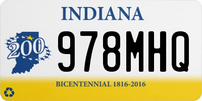 IN license plate 978MHQ