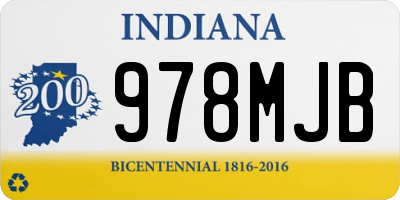IN license plate 978MJB