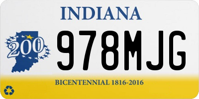 IN license plate 978MJG