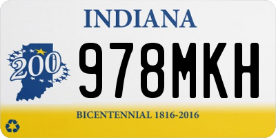 IN license plate 978MKH