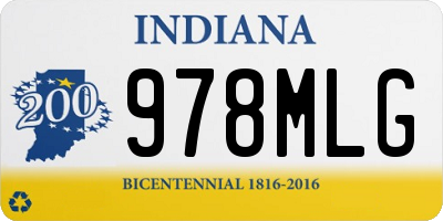 IN license plate 978MLG