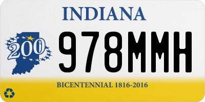 IN license plate 978MMH