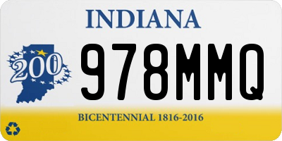 IN license plate 978MMQ