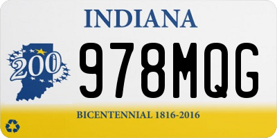 IN license plate 978MQG