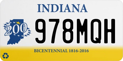 IN license plate 978MQH