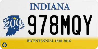 IN license plate 978MQY