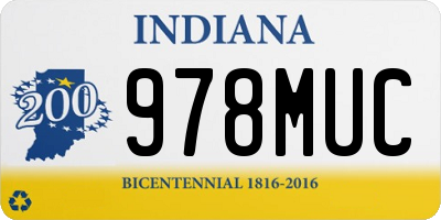 IN license plate 978MUC