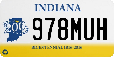 IN license plate 978MUH