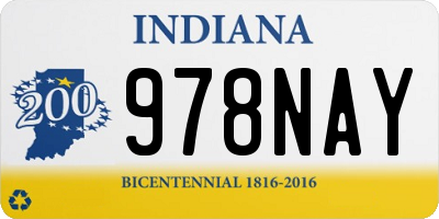 IN license plate 978NAY