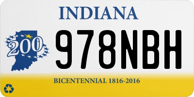 IN license plate 978NBH