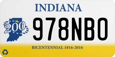 IN license plate 978NBO