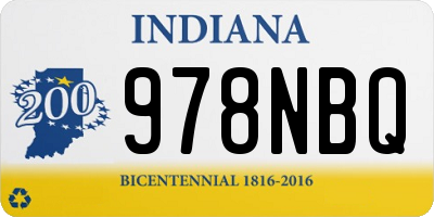 IN license plate 978NBQ