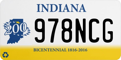 IN license plate 978NCG