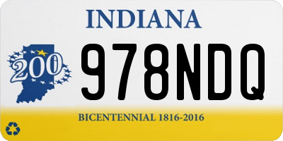 IN license plate 978NDQ