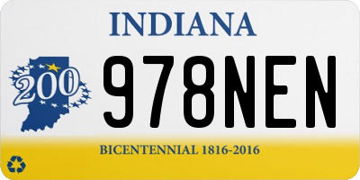 IN license plate 978NEN