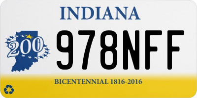 IN license plate 978NFF