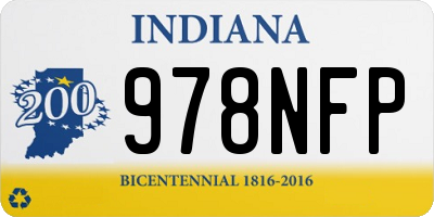 IN license plate 978NFP