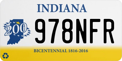 IN license plate 978NFR