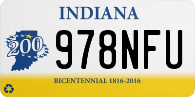 IN license plate 978NFU